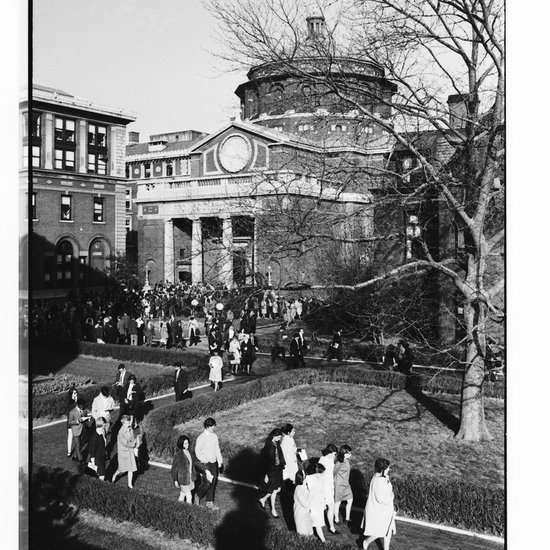 Image of Crowds Leaving MLK Memorial Service