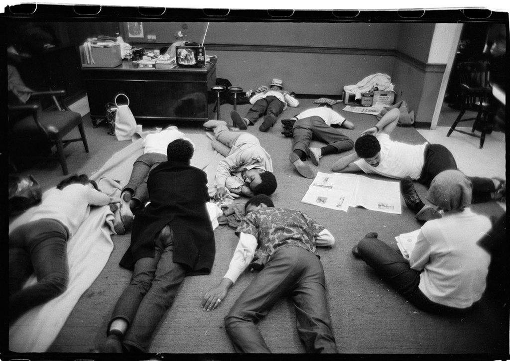 Image of Students inside occupied Hamilton Hall