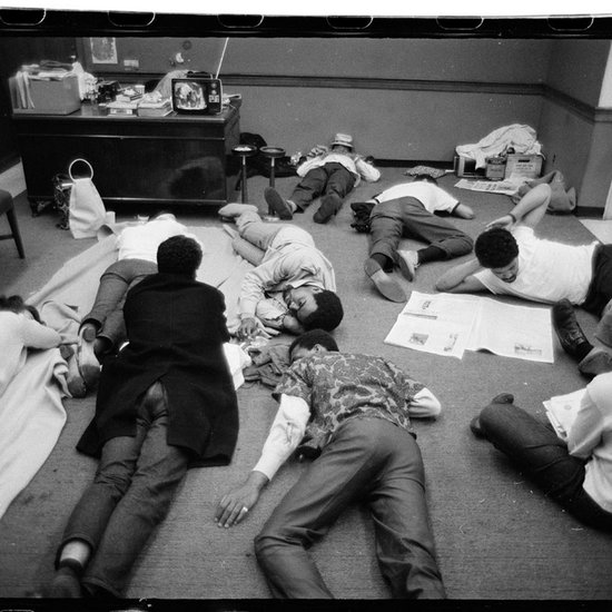 Image of Students inside occupied Hamilton Hall