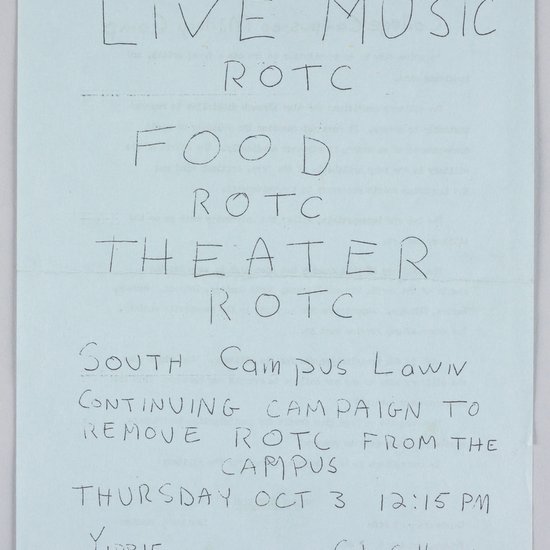 Image of "Live Music, ROTC, Food, ROTC, Theater, ROTC"