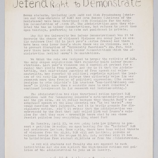 Image of Defend the Right to Demonstrate